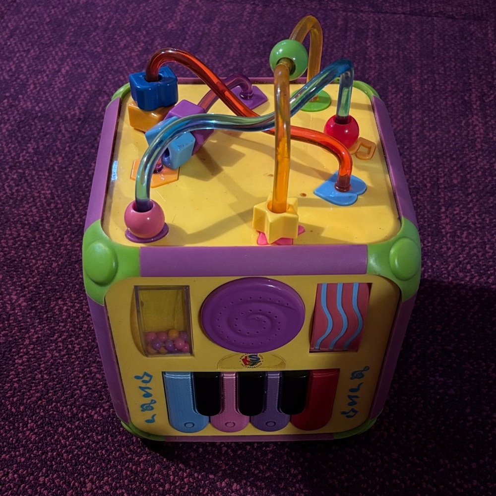 Multicolor Activity Cube Toy for Kids - Interactive Learning Play